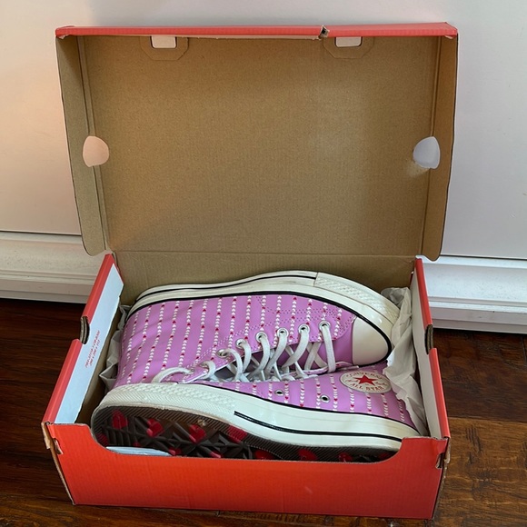 Converse Chuck Taylor 70 High All Star Peony Pink Egret Women’s size 9 - Picture 2 of 9